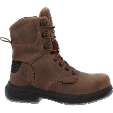 Georgia Men's Flxpoint Ultra 8" Waterproof Composite Toe Work Boot -Brown- GB00554 7 / Medium / Brown - Overlook Boots
