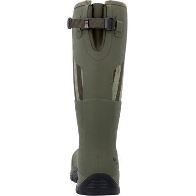 Georgia Men's Gbr Rubber 16" Waterproof Pull On Work Boot -Dark Green- GB00559 - Overlook Boots