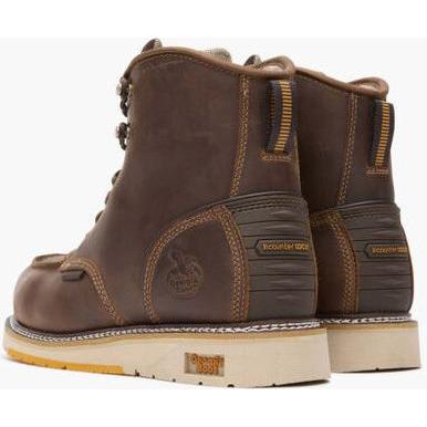 Georgia Men's Amp Lt Wedge 6" Composite Toe Waterproof Work Boot -Brown- GB00592