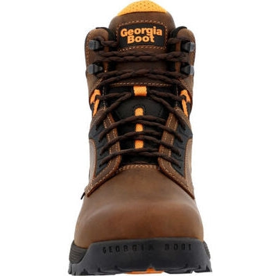 Georgia Men's TBD 6" Alloy Toe Waterproof Slip Resistant Work Boot -Brown- GB00597 - Overlook Boots