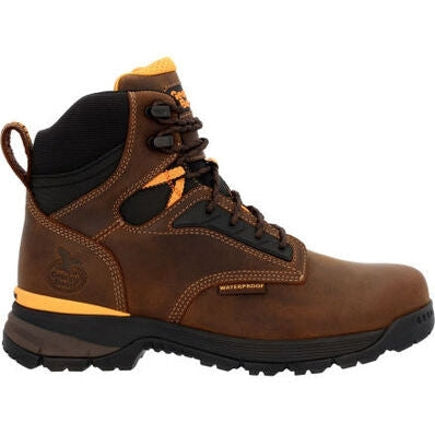 Georgia Men's TBD 6" Alloy Toe Waterproof Slip Resistant Work Boot -Brown- GB00597 - Overlook Boots