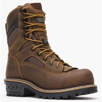 Georgia Men's Ltx Logger 9" Composite Toe Waterproof Work Boot -Brown- GB00617