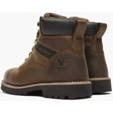 Georgia Men's Core 37 6" Waterproof Slip Resistant Work Boot -Brown- GB00635