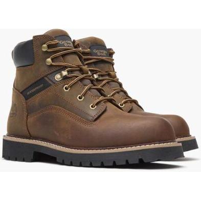 Georgia Men's Core 37 6" Steel Toe Waterproof Work Boot -Brown- GB00636 - Overlook Boots