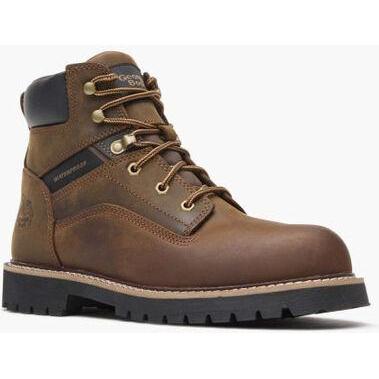 Georgia Men's Core 37 6" Steel Toe Waterproof Work Boot -Brown- GB00636 7 / Medium / Brown - Overlook Boots