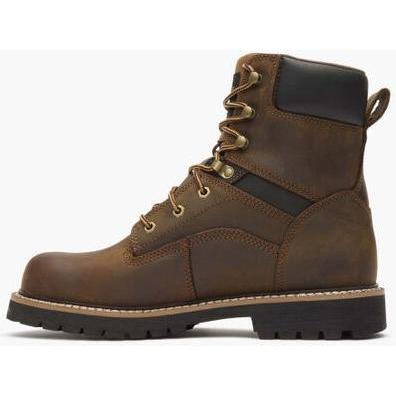 Georgia Men's Core 37 8" Waterproof Slip Resistant Work Boot -Brown- GB00637 - Overlook Boots