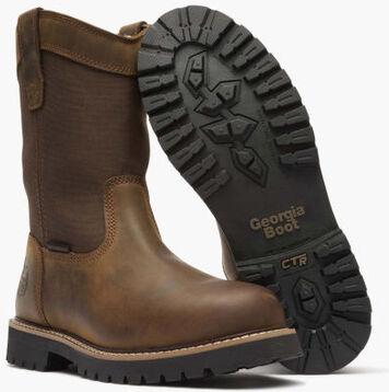 Georgia Men's Core 37 10" Waterproof Slip Resistant Work Boot -Brown- GB00638 - Overlook Boots