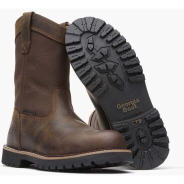 Georgia Men's Core 37 10" Steel Toe Waterproof Work Boot -Brown- GB00639 - Overlook Boots