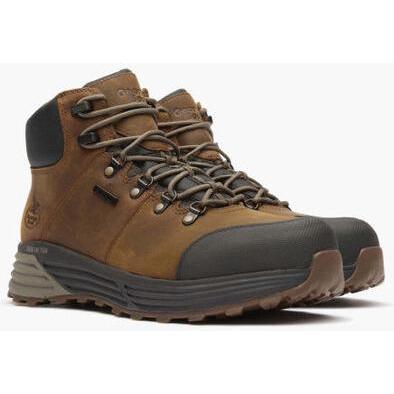 Georgia Men's Durablend 6" Composite Toe Waterproof Hiker Work Boot -Brown- GB00641 - Overlook Boots