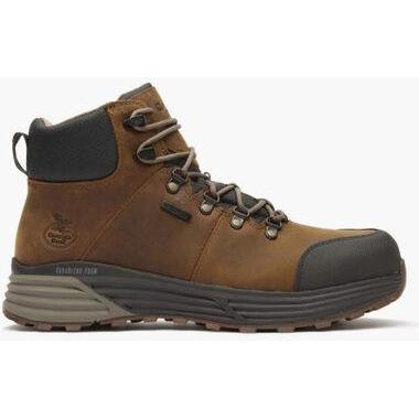 Georgia Men's Durablend 6" Composite Toe Waterproof Hiker Work Boot -Brown- GB00641 - Overlook Boots
