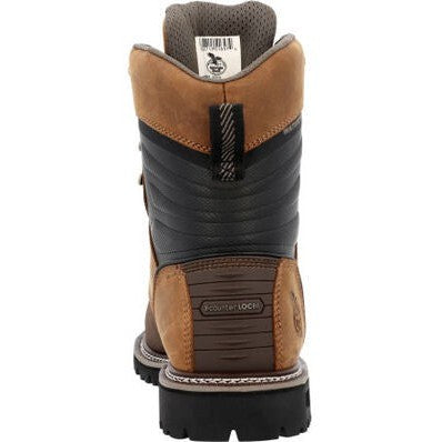 Georgia Men's Brute 8" Composite Toe Waterproof MG Work Boot- Brown- GB00643 - Overlook Boots
