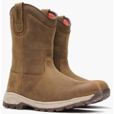 Georgia Women's Eagle Trail 10" Soft Toe Waterproof Pull On Work Boot -Brown- GB00645 - Overlook Boots