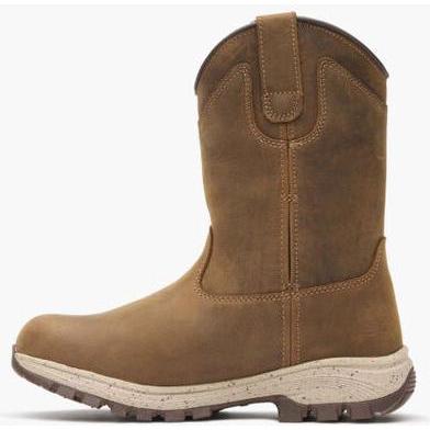 Georgia Women's Eagle Trail 10" Soft Toe Waterproof Pull On Work Boot -Brown- GB00645 - Overlook Boots