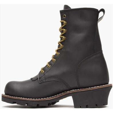 Georgia Men's Forestry 8" Soft Toe Logger Work Boot- Black- GB00648 - Overlook Boots