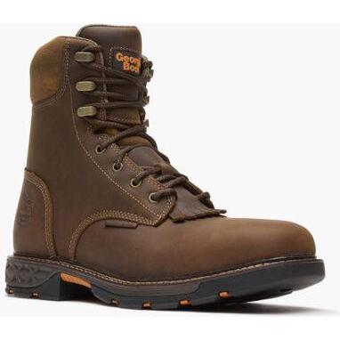 Georgia Men's Carbo Tec FLX 8" Alloy Toe Waterproof Lacer Work Boot -Brown- GB00650 7 / Medium / Brown - Overlook Boots