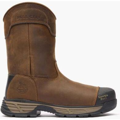 Georgia Men's Durablend Edge 10" Alloy Toe Waterproof Work Boot -Brown- GB00664 - Overlook Boots