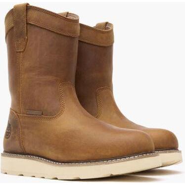 Georgia Men's Core 37 10" Soft Toe Waterproof Pull On Wedge Work Boot- Brown- GB00666 - Overlook Boots