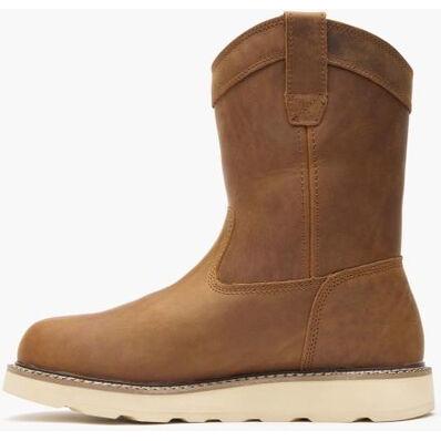 Georgia Men's Core 37 10" Soft Toe Waterproof Pull On Wedge Work Boot- Brown- GB00666 - Overlook Boots