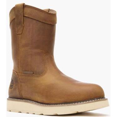 Georgia Men's Core 37 10" Soft Toe Waterproof Pull On Wedge Work Boot- Brown- GB00666 - Overlook Boots