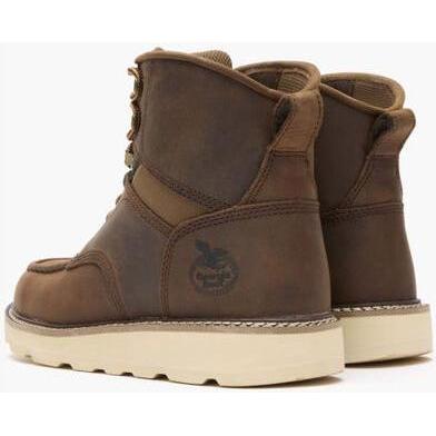 Georgia Men's Core 37 6" Soft Toe Slip Resistant Work Boot - Brown - GB00667 - Overlook Boots