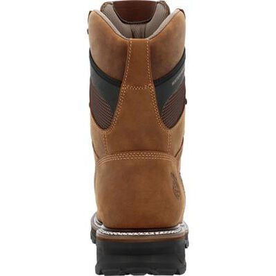 Georgia Men's LTX Logger 9" Soft Toe Waterproof Work Boot- Brown- GB00668 - Overlook Boots