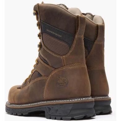 Georgia Men's LTX Logger 9" Composite Toe Waterproof Work Boot- Brown- GB00669 - Overlook Boots