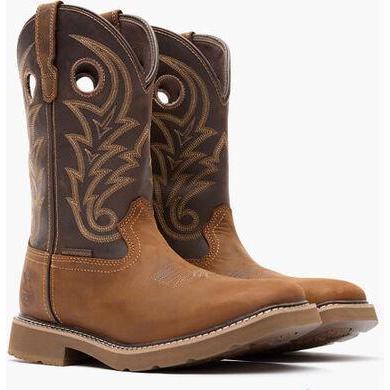 Georgia Men's Core 37 11" Soft Toe Waterproof Western Work Boot -Brown- GB00691 - Overlook Boots