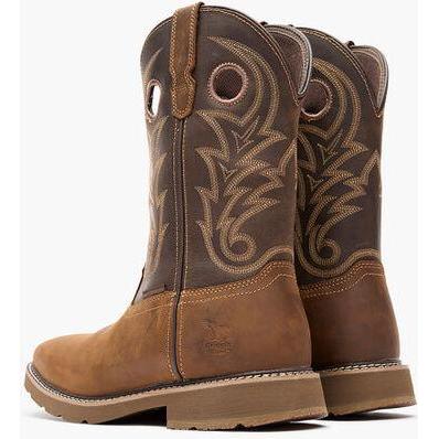 Georgia Men's Core 37 11" Soft Toe Waterproof Western Work Boot -Brown- GB00691 - Overlook Boots