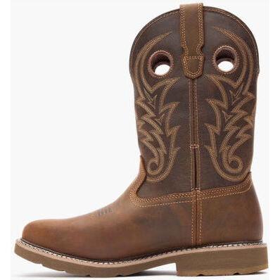 Georgia Men's Core 37 11" Steel Toe Waterproof Western Work Boot- Brown- GB00692 - Overlook Boots