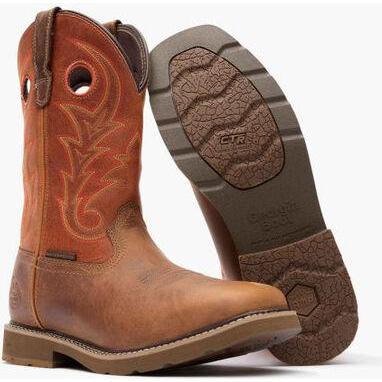 Georgia Men's Core 37 11" Soft Toe Waterproof Western Work Boot- Brown- GB00693 - Overlook Boots