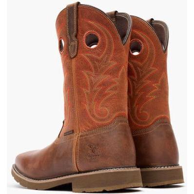 Georgia Men's Core 37 11" Soft Toe Waterproof Western Work Boot- Brown- GB00693 - Overlook Boots