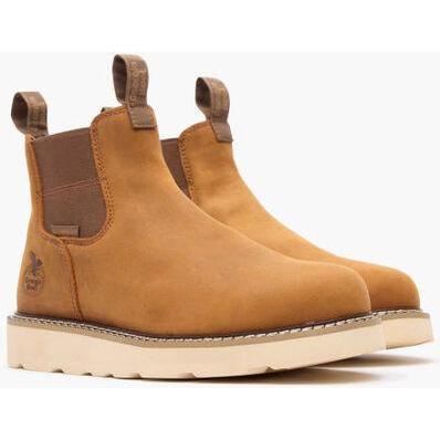 Georgia Men's Core 37 6" Soft Toe Waterproof Chelsea Work Boot - Barracuda - GB00694 - Overlook Boots