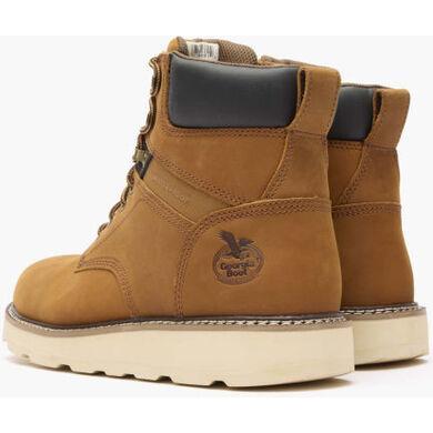Georgia Men's Core 37 6" Steel Toe Waterproof Wedge Work Boot - Gold - GB00695 - Overlook Boots