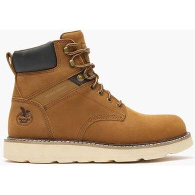 Georgia Men's Core 37 6" Steel Toe Waterproof Wedge Work Boot - Gold - GB00695 - Overlook Boots