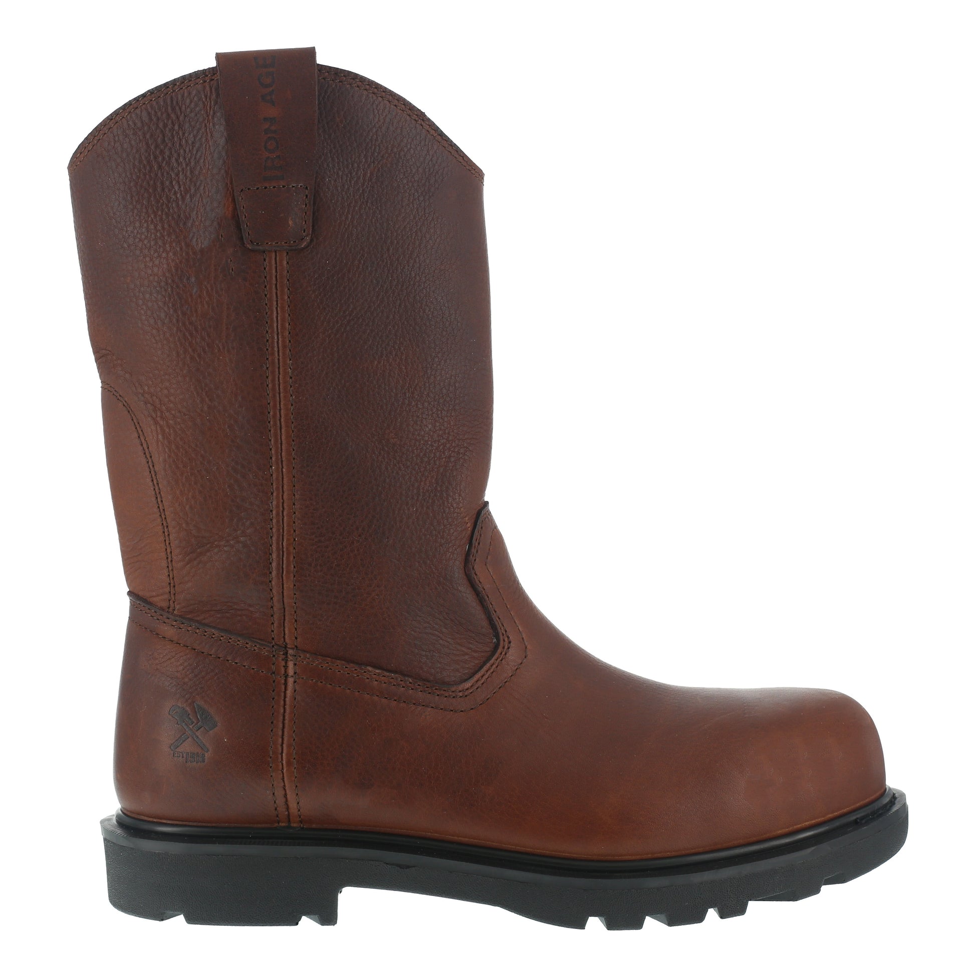 Iron Age Men's Hauler 11" Composite Toe Wellington Work Boot - Brown - IA0194 - Overlook Boots