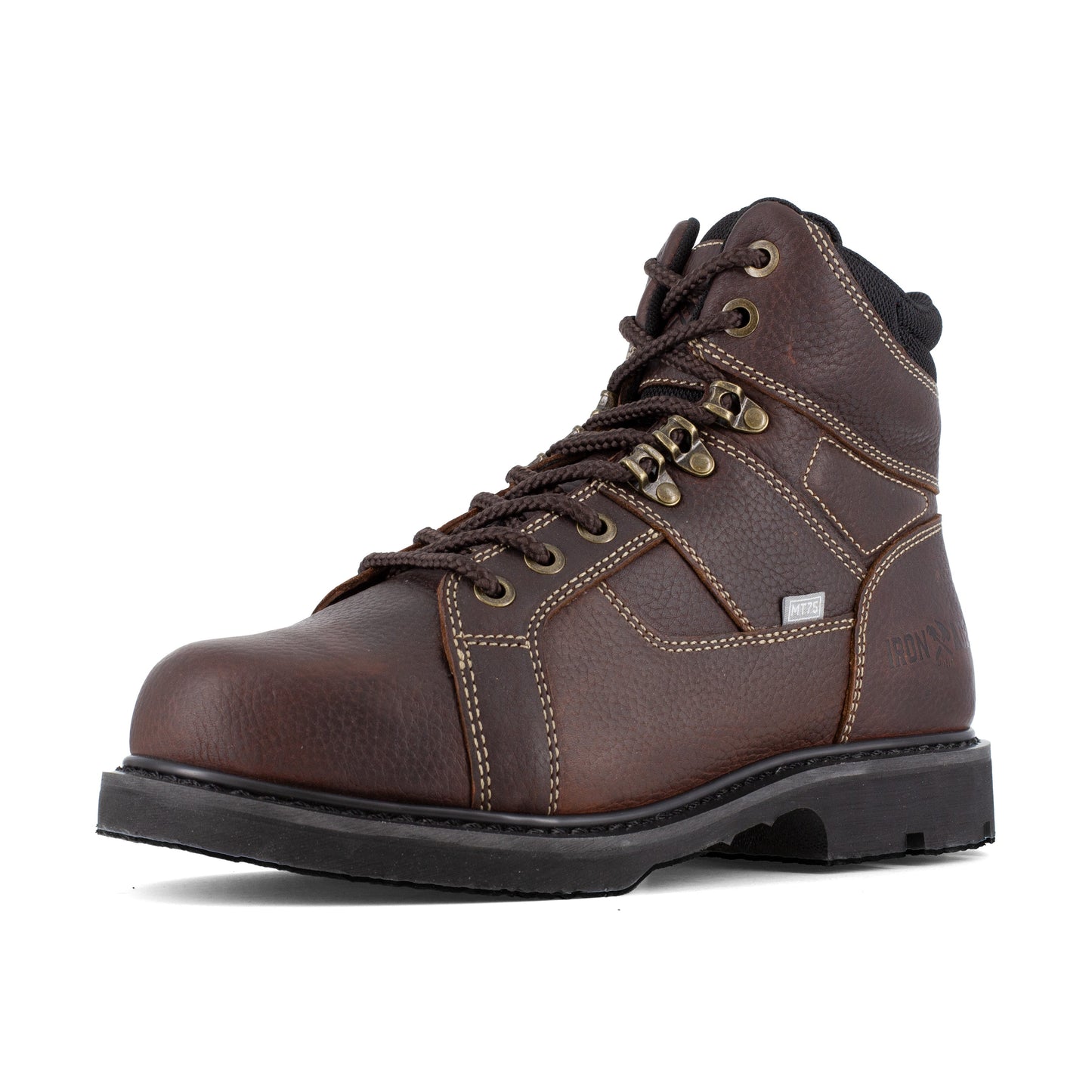 Iron Age Men's Groundbreaker 6" Steel Toe CushGuard Metguard Work Boot - Brown - IA5021 - Overlook Boots