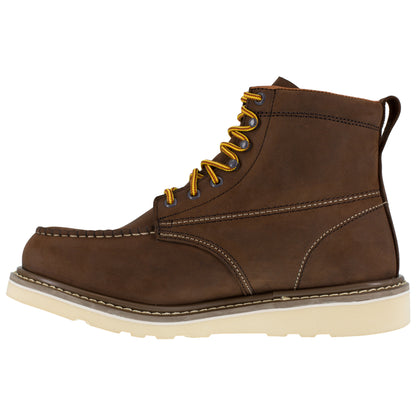 Iron Age Men's Reinforcer 6" Steel Toe Metguard Wedge Work Boot - Brown - IA5061 - Overlook Boots