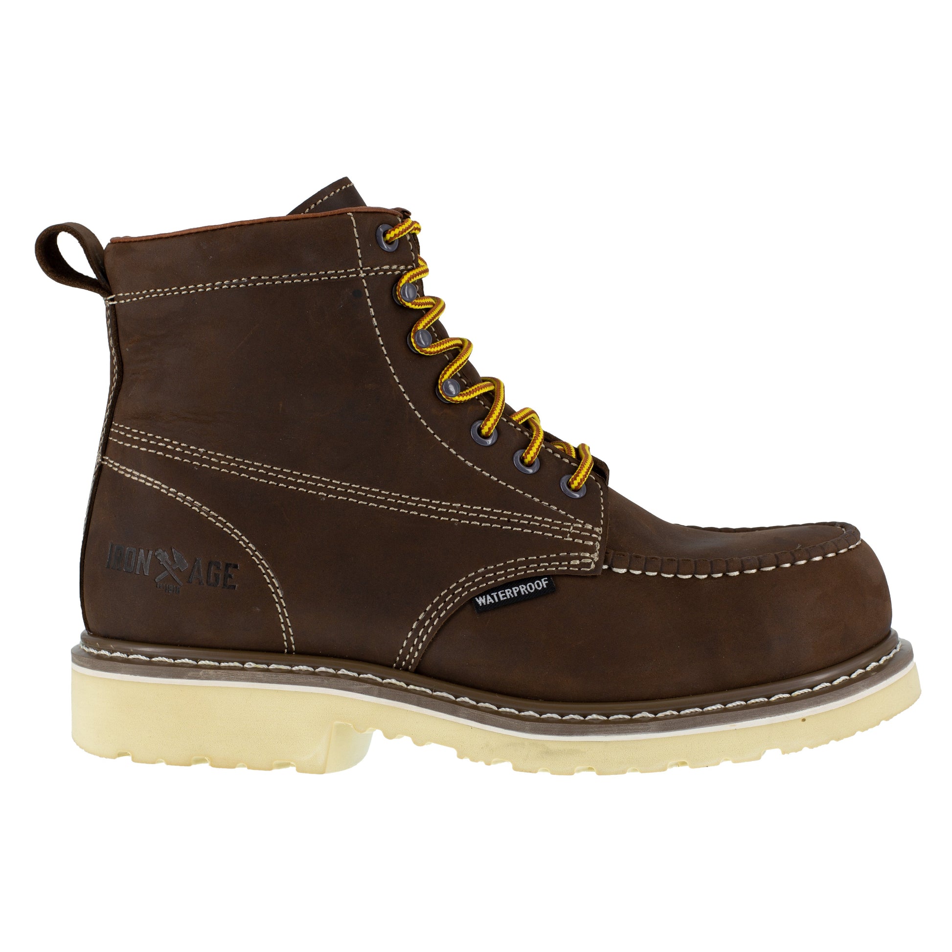 Iron Age Men's Solidifier 6" Composite Toe Waterproof Work Boot - Brown - IA5062 - Overlook Boots