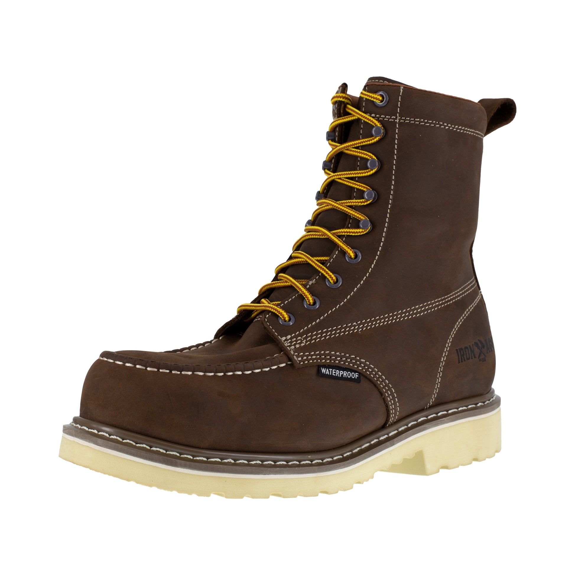 Iron Age Men's Solidifier 8" Composite Toe Waterproof Work Boot - Brown - IA5082 - Overlook Boots