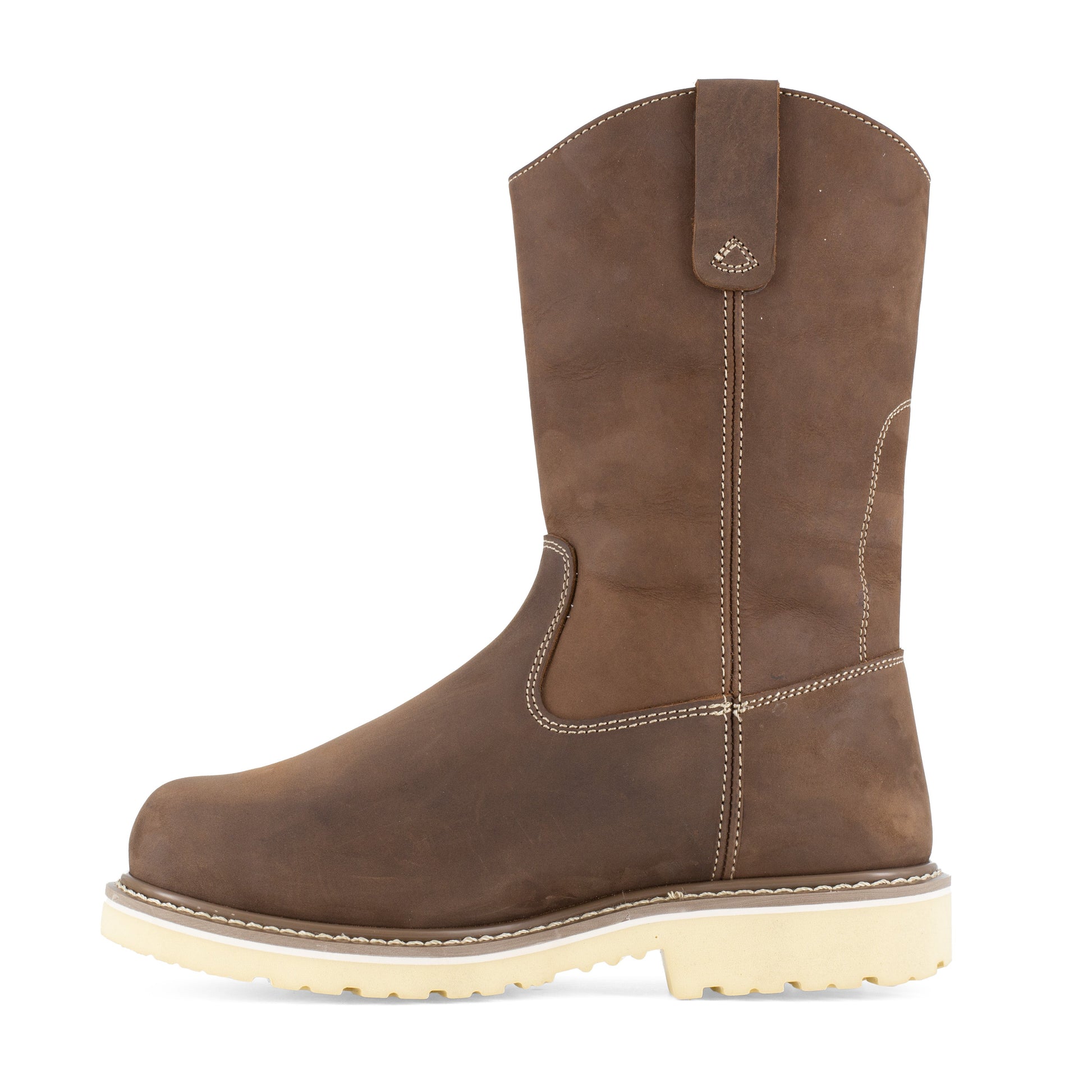 Iron Age Men's Solidifier 11" Composite Toe Cushguard Met Guard Wellington Work Boot - Brown - IA5092 - Overlook Boots