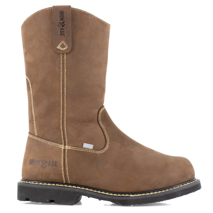 Iron Age Men's Groundbreaker 11" Composite Toe Wellington CushGuard Work Boot - Brown - IA5094 - Overlook Boots
