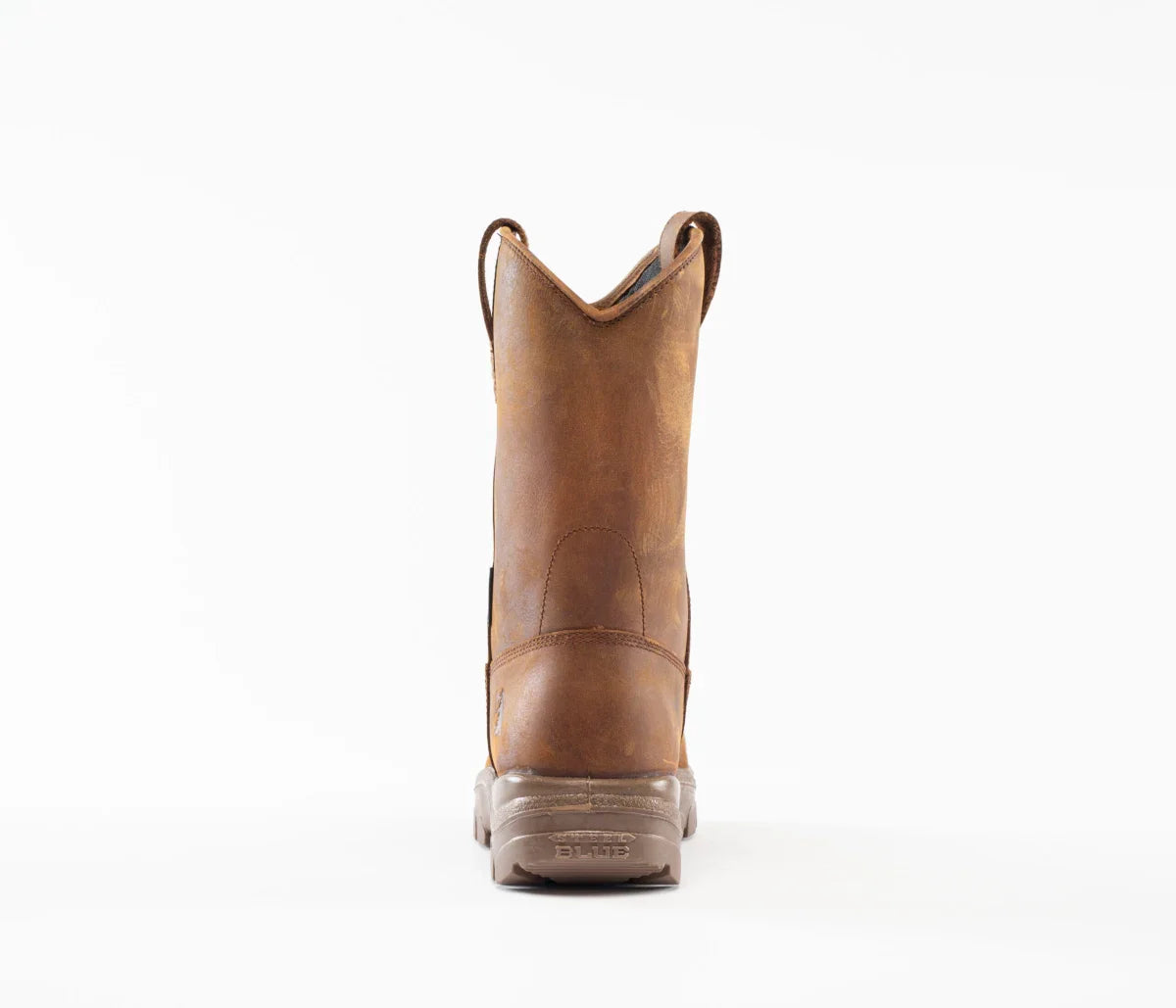 Steel Blue Men's Heeler Scuff 10" Steel Toe WP Work Boot- Brown- 812965 - Overlook Boots