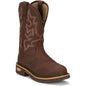 Justin Men's Resistor 11" Composite Toe Waterproof Western Work Boot- Brown- CR4008 8 / Medium / Brown - Overlook Boots