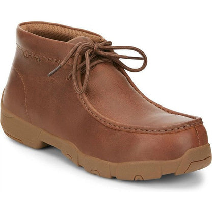 Justin Men's Cappie 4" Alloy Toe Work Shoe -Brown- SE242  - Overlook Boots
