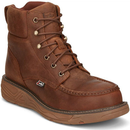 Justin Men's Rush 6" Nano Composite Toe Work Boot -Brown- SE471 - Overlook Boots