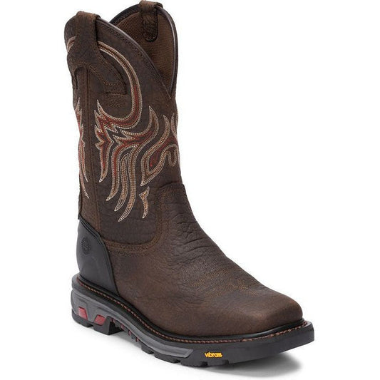 Justin Men's Driscoll 11" Western Work Boot - Pecan Brown - WK2110  - Overlook Boots