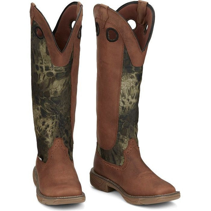 Justin Women's Rush Strike 17" Western Work Boot -Brown- SE4361  - Overlook Boots
