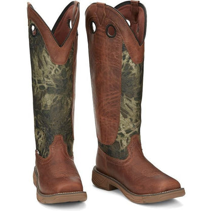 Justin Men's Rush Strike 17" Western Work Boot -Brown- SE4380  - Overlook Boots