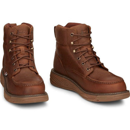 Justin Men's Rush 6" Nano Composite Toe Work Boot -Brown- SE471 - Overlook Boots