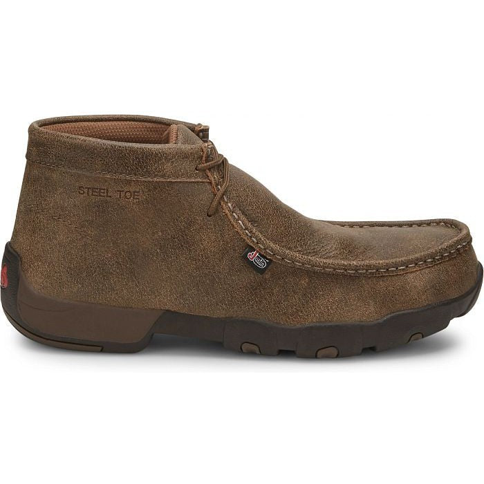 Justin Men's Cappie Steel Toe Work Boot -Tan Bomber- 237 8 / Medium / Tan - Overlook Boots